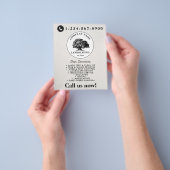 Lawn Mowing Landscaping Garden Lawn Care Tree チラシ (手)