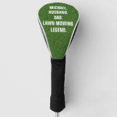 Lawn Mowing Legend Funny Personalized ゴルフヘッドカバー (正面)