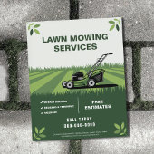 Lawn Mowing Services チラシ