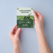 Lawn Mowing Services チラシ (手)