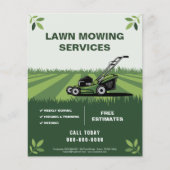 Lawn Mowing Services チラシ (正面)
