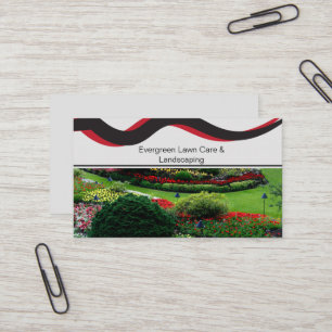 Lawn Photo Red & Black造園名刺 名刺