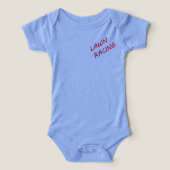 “Lawn Racing Baby Bodysuit – Classic Logo Edition” (デザイン正面)