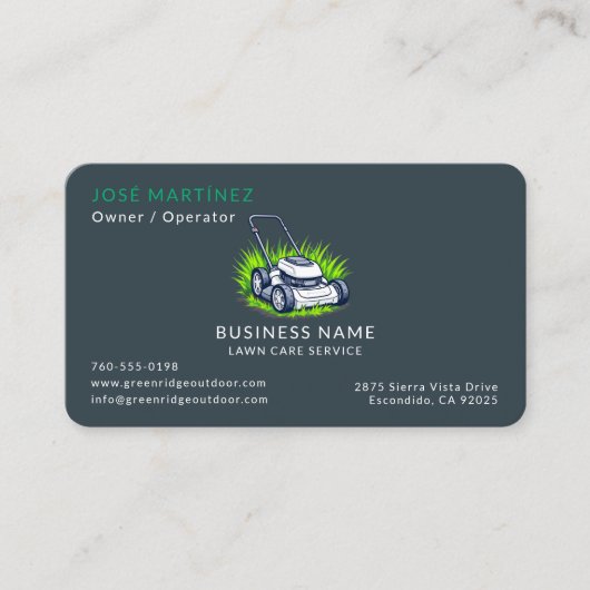 Lawn Service 名刺 (正面)