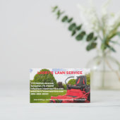 Lawn Service Company Business Card 名刺 (スタンド正面)