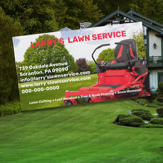 Lawn Service Company Business Card 名刺