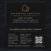 Lawn Service QR Code Landscaping 名刺