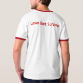 Lawnarts Jarts Lawndartの生存者 Tシャツ (裏面)