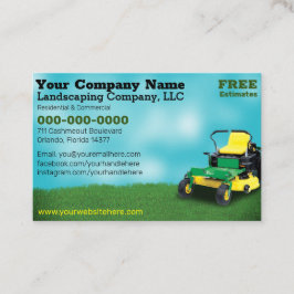 Lawncareの造園の草の切断の名刺 名刺