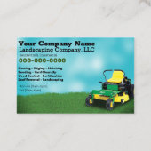 Lawncareの造園の草の切断の名刺 名刺 (裏面)