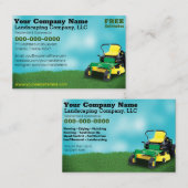 Lawncareの造園の草の切断の名刺 名刺 (正面/裏面)