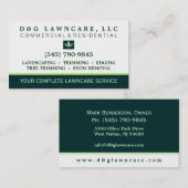 Lawncareまたは造園の正方形の葉の名刺 名刺 (正面/裏面)