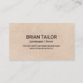 Lawnmowerを使用している人 名刺 (裏面)