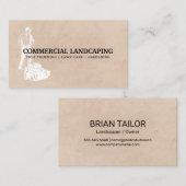 Lawnmowerを使用している人 名刺 (正面/裏面)