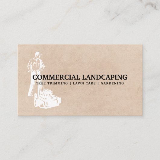 Lawnmowerを使用している人 名刺 (正面)