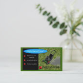 lawnmowingサービス 名刺 (スタンド正面)