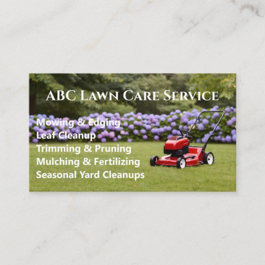 Lawnpro プレミアムサービス 名刺 (正面)