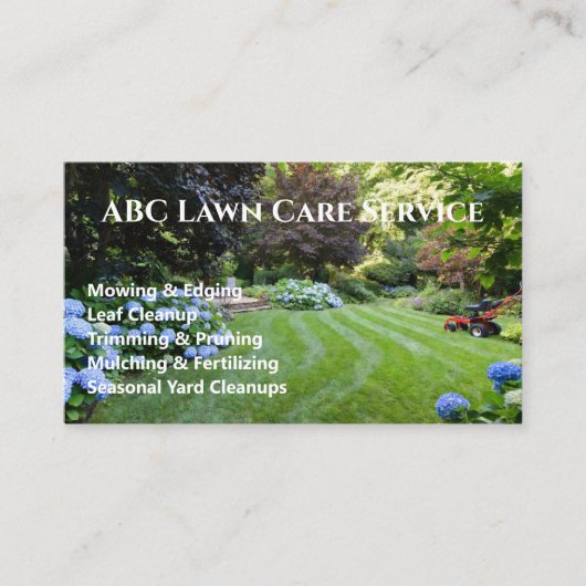 Lawnpro プレミアムサービス 名刺 (正面)