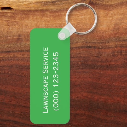 lawnscape service editable キーホルダー (裏面)