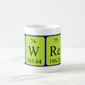 Lawren期別表名mug コーヒーマグカップ (中央)