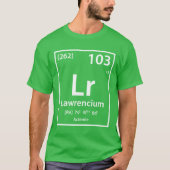 Lawrencium要素(白) Tシャツ (正面)