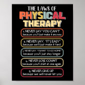 Laws Of Physical Therapy Motivational Goals ポスター (正面)