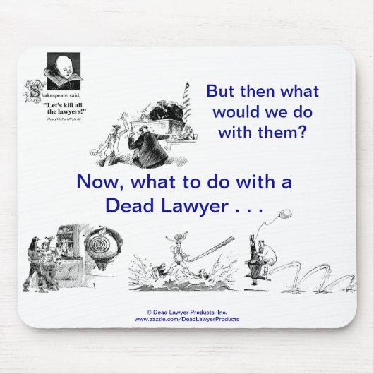 Lawyer™の死んだマウスパッド マウスパッド (正面)