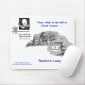 Lawyer™の死んだ不動産仲介業者の弁護士のマウスパッド マウスパッド (マウス)