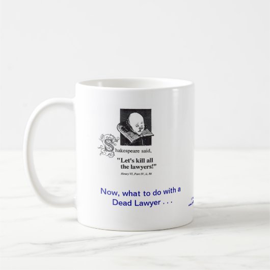 Lawyer™の死んだ先妻の弁護士のコーヒー・マグ コーヒーマグカップ (左)
