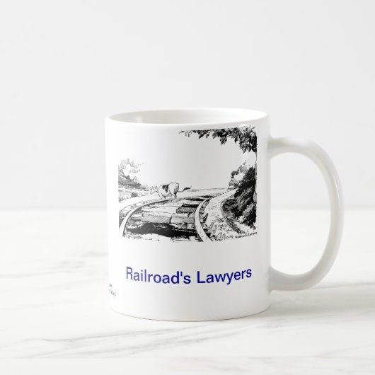 Lawyer™の死んだ鉄道の弁護士のコーヒー・マグ コーヒーマグカップ (右)