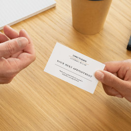 Lawyer Attorney At Law Classy White 予約カード