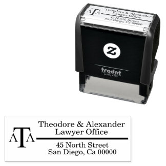 Lawyer Black Modern Business セルフインキングスタンプ