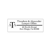 Lawyer Black Modern Business セルフインキングスタンプ (デザイン)