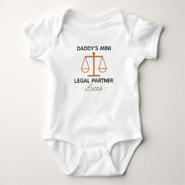 Lawyer - Daddy’s Mini Legal Partner - Attorney ベビーボディスーツ