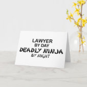 Lawyer Deadal忍者(Night) カード (黄色い花)