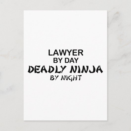 Lawyer Deadal忍者(Night) ポストカード (正面)