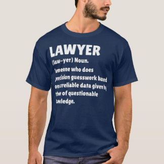 Lawyer Definition Funny Law School Student Gift Tシャツ