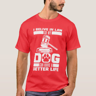 Lawyer Dog retro boy Tシャツ