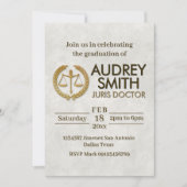 Lawyer Graduation  招待状 (正面)