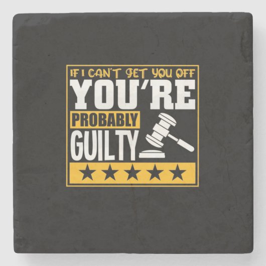 Lawyer Is Probably Guilty ストーンコースター (正面)