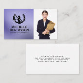 Lawyer Logo | Business Woman in Suit 名刺 (正面/裏面)