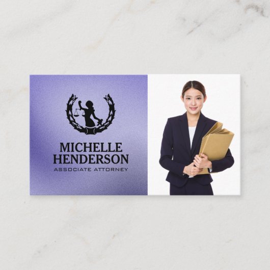 Lawyer Logo | Business Woman in Suit 名刺 (正面)