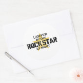 Lawyer Rock Star by Night ラウンドシール (封筒)