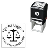 Lawyer Scales of Justice #2 Law Legal Library Book セルフインキングスタンプ (インサイチュ)