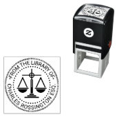 Lawyer Scales of Justice Seal #2 Library Book Name セルフインキングスタンプ (インサイチュ)