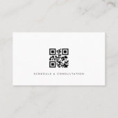 Lawyer Simple Modern Professional QR Code 名刺 (裏面)