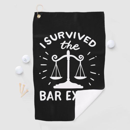 Lawyer Survived The Bar Exam ゴルフタオル (インサイチュ)