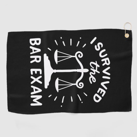 Lawyer Survived The Bar Exam ゴルフタオル (横)