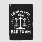 Lawyer Survived The Bar Exam ゴルフタオル (正面)