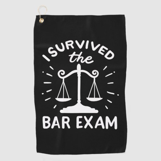 Lawyer Survived The Bar Exam ゴルフタオル (正面)